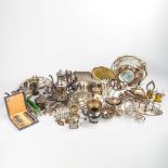 A very large collection of silver-plated items