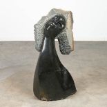 Gladman ZINYEKA (1962-2001) a statue made of polished and sculptured hardstone.