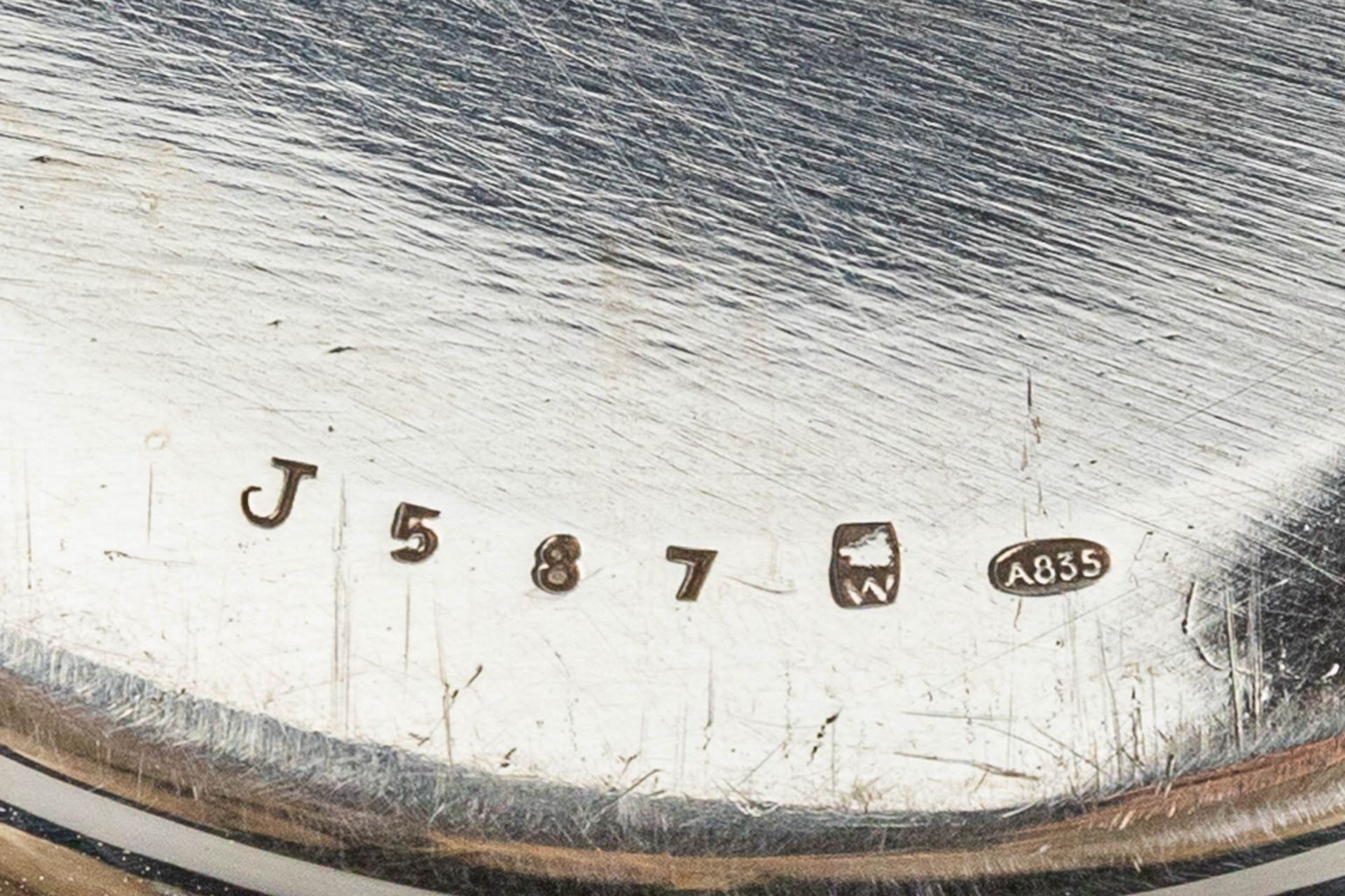 A bowl made of silver and marked Wolfers Freres and marked A835.  - Bild 8 aus 8