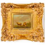 Eugne VERBOECKHOVEN (1798/99-1881)(attr.) '2 sheep' a painting oil on panel. (14,5 x 11,5 cm)