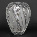A vase made of glass and marked JosephinenhŸtte