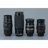 Four Telephoto SLR Lenses