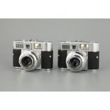 Two Voigtlander Vitomatic II Cameras