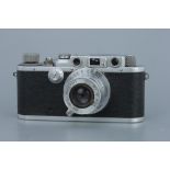 A Leica IIIa Rangefinder Camera,