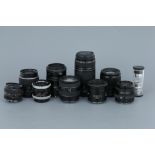 A Good Selection of Various Lenses,