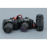 Two Canon EOS SLR Cameras