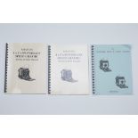 Three Graflex Serice & Parts Manuals,