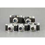 Five Voigtlander 35mm Cameras