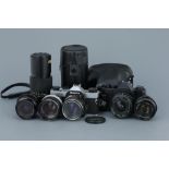A Selection of 35mm SLRs and Lenses