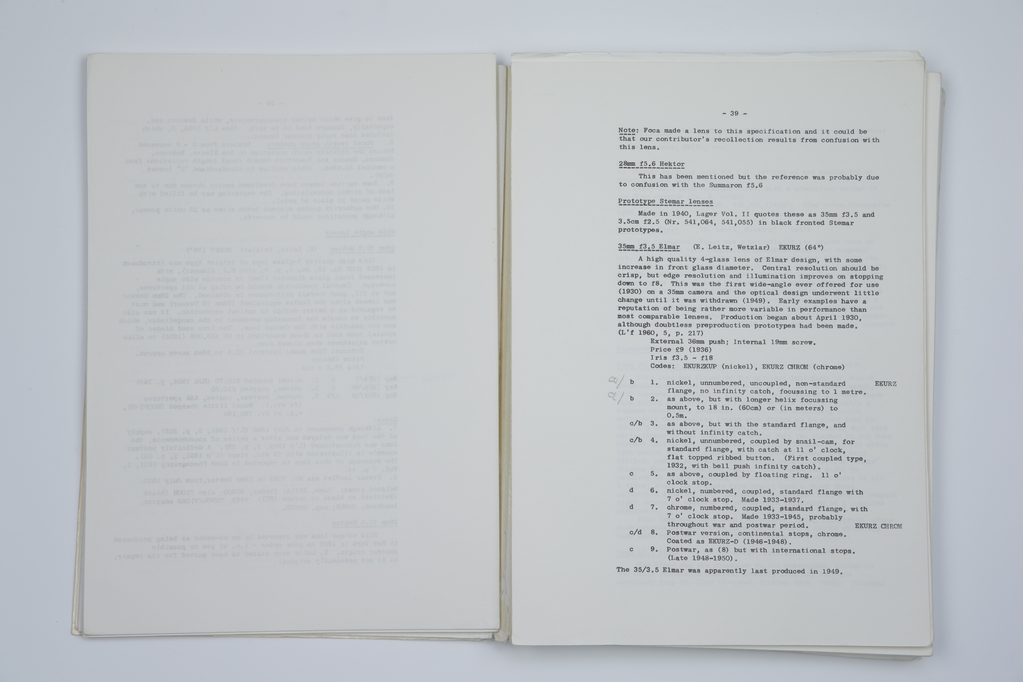 'The Collector's Checklist of Leica Cameras, Lenses and Accessories, and Leica Bibliography, - Image 2 of 3