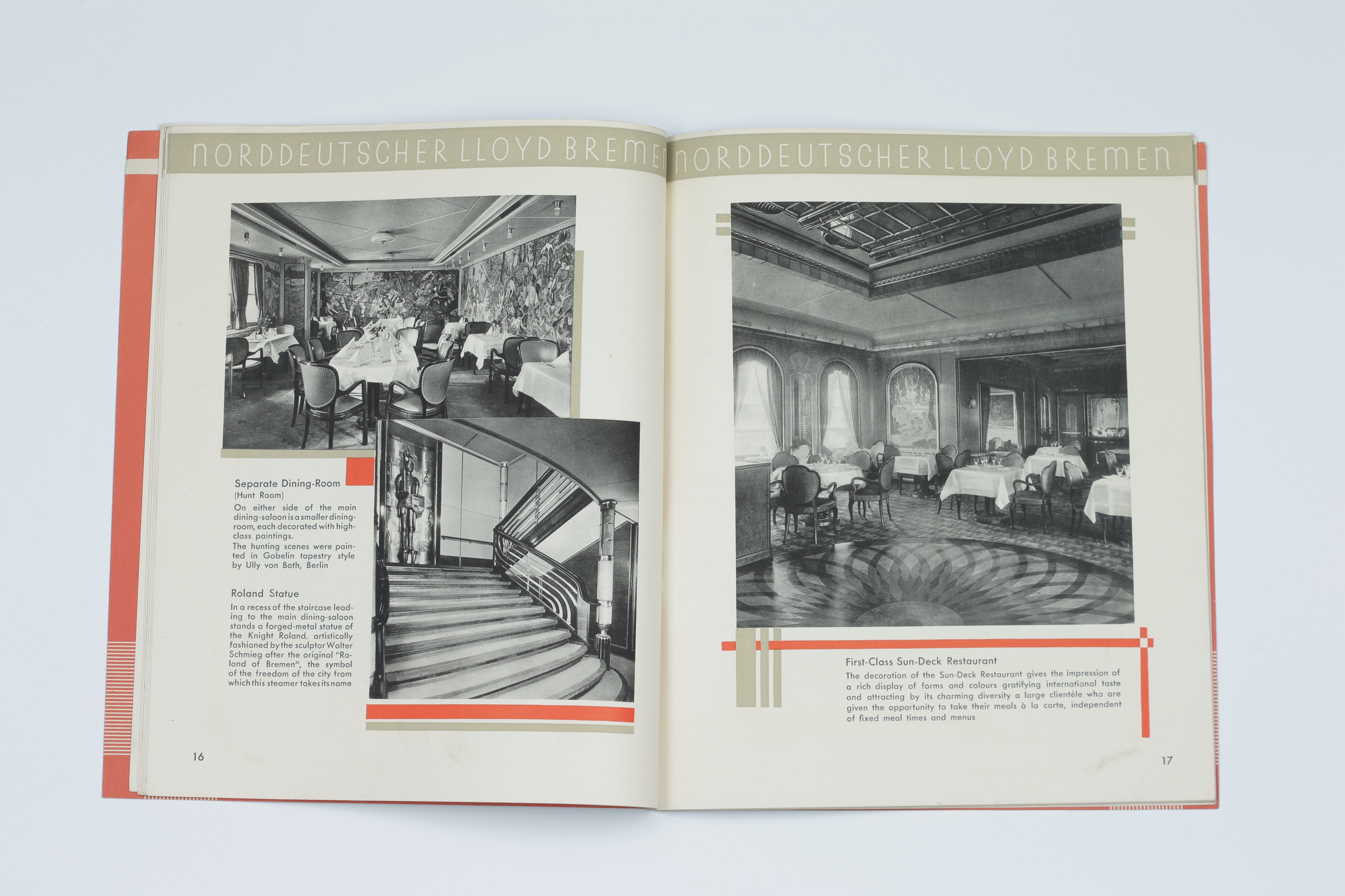 Collection of Cruise Ship Booklets from the 1930's, - Image 8 of 11