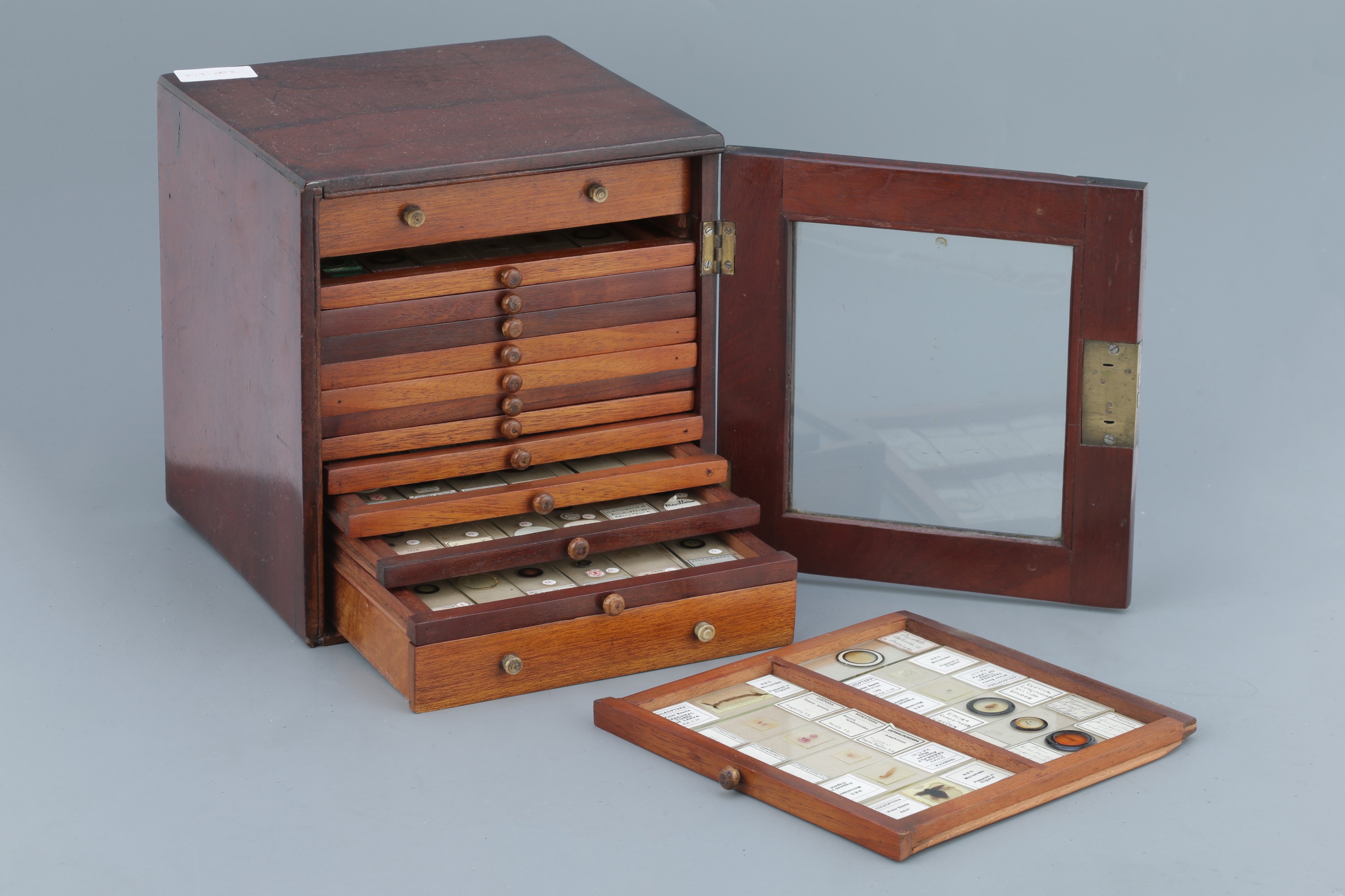 Microscope SlideCabinet & Slide Collection,