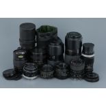 Nine SLR Lenses