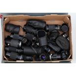 A Collection of SLR Lenses