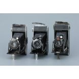 Three Agfa Medium Format Folding Cameras