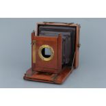 An Unmarked Half Plate Field Camera