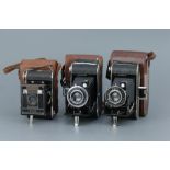 Three Agfa Medium Format Folding Cameras