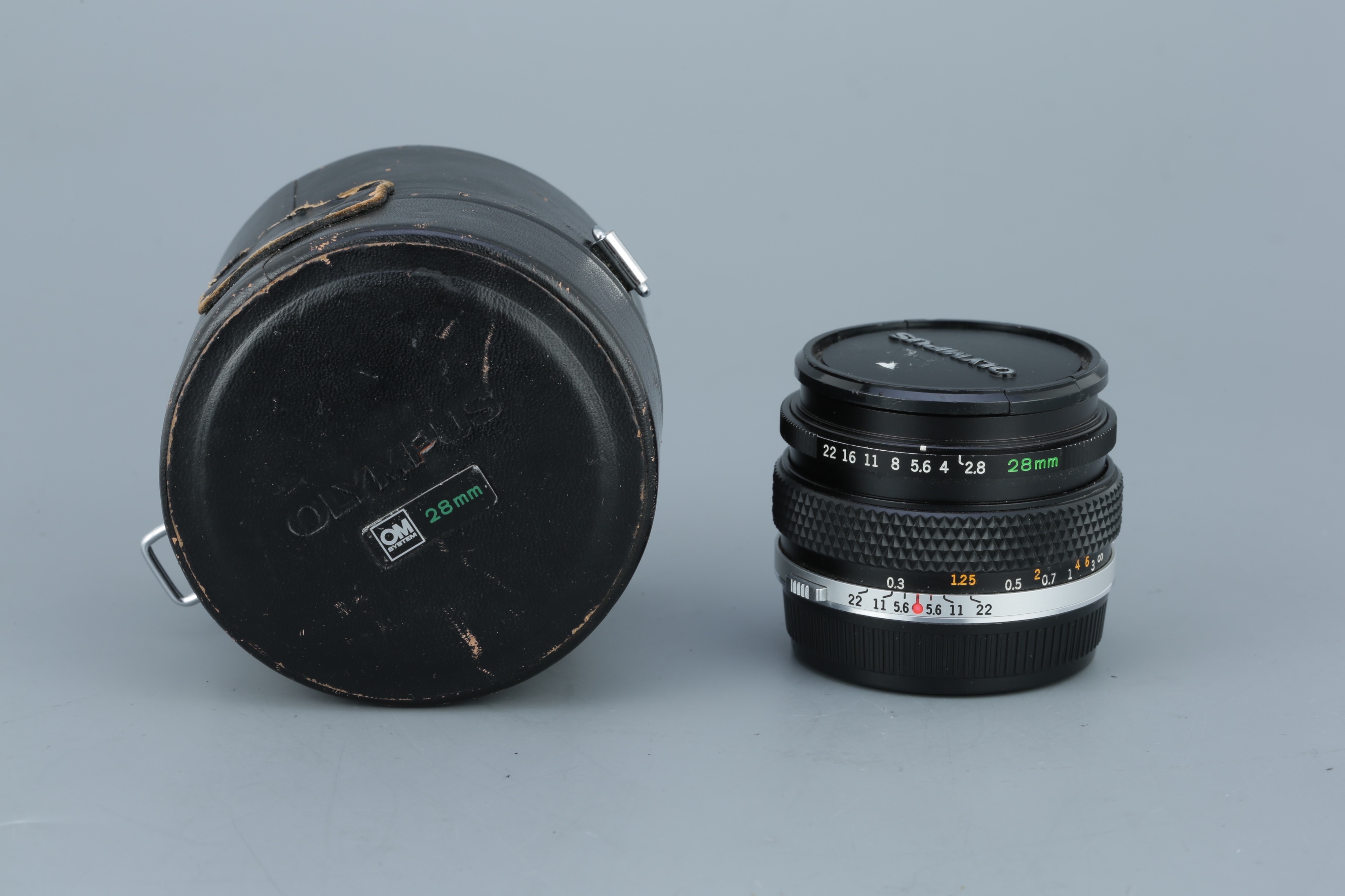 An Olympus Zuiko MC Auto-W f/2.8 28mm lens