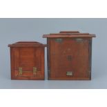 Two Mahogany Wet Plate Backs,