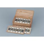 Fine Collection of 72 Fred Enock Microscope Slides,