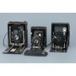 Three Medium Format Folding Cameras