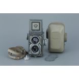 A Rollei Baby Rolleiflex Grey 4x4 TLR Camera,