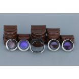 A Selection of Rollei Bayonet III Lens Hoods & Rolleinars,