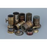 A Selection of Brass Lens Parts,