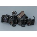Four 35mm SLR Cameras