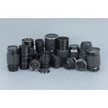 A Collection of SLR Lenses