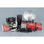 A Selection of Various Leica Accessories,