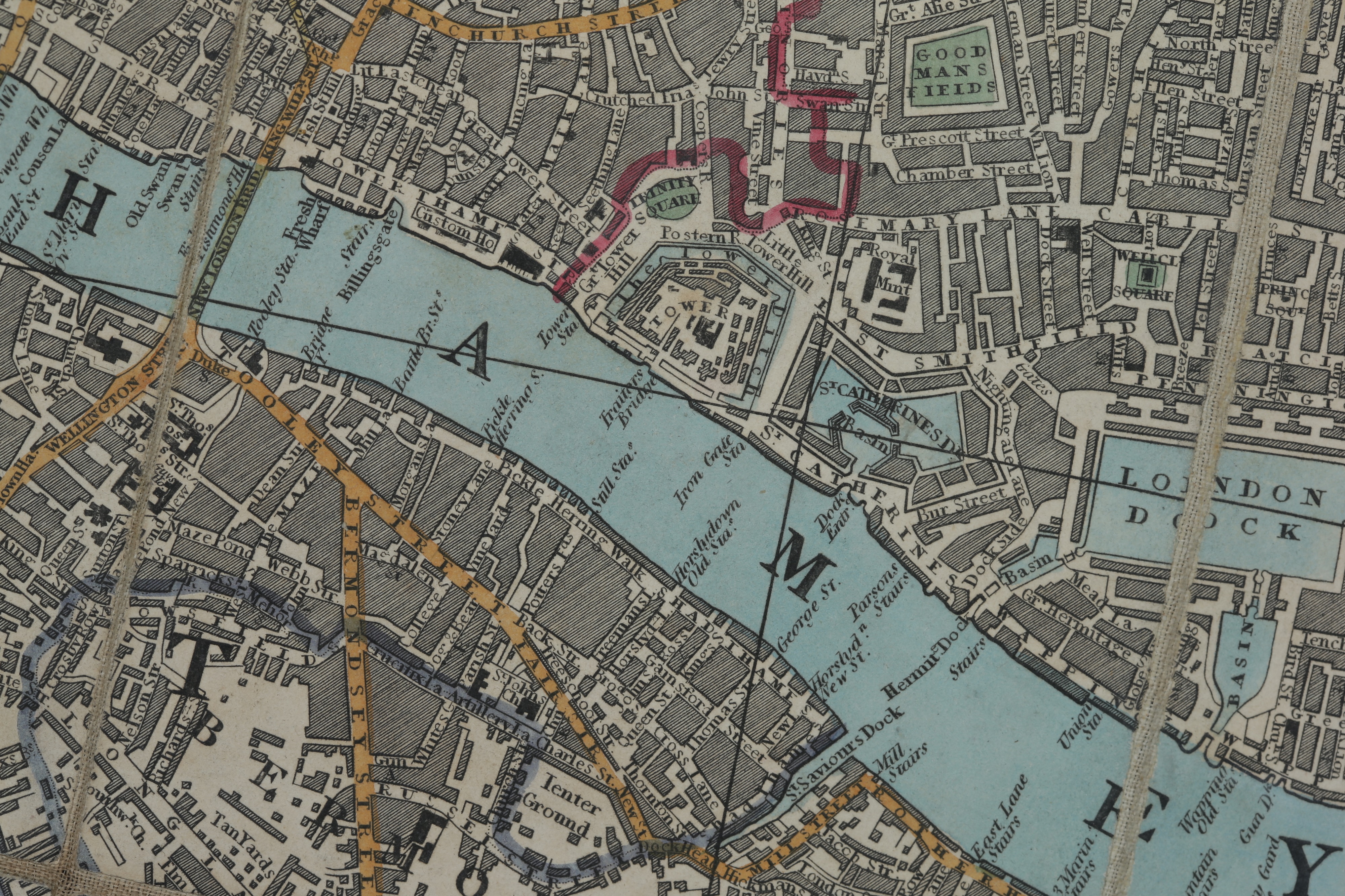 Cruchley's New Plan of London of 1833, - Image 3 of 5