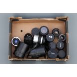 A Collection of SLR Lenses