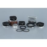 A Selection of Rollei Bayonet III Accessories,