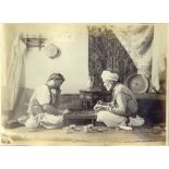 A 19th Century Print of Chess Players,