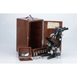 A Classic Large Watson Bactil Binocular Microscope