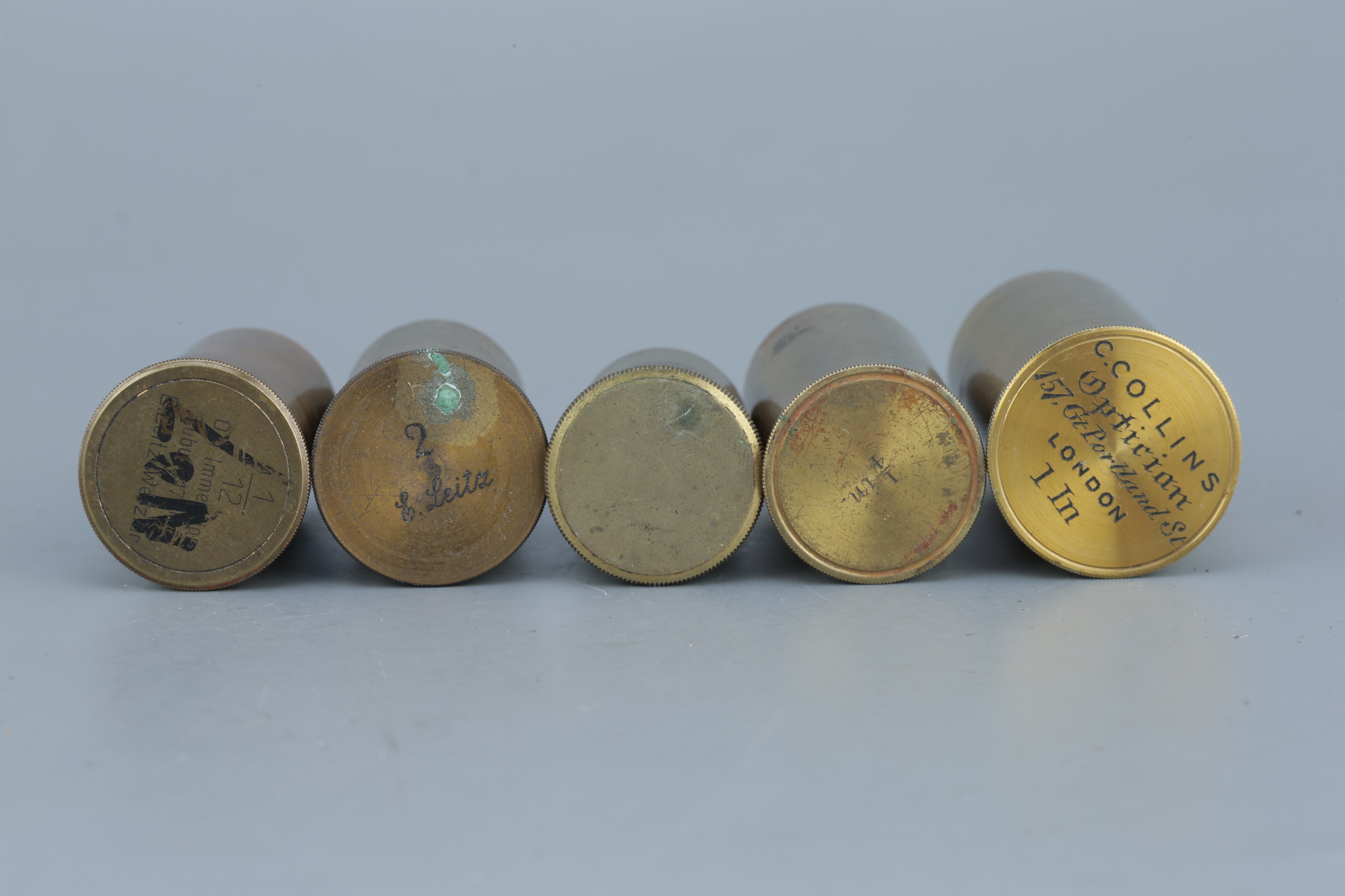 A Collection of Brass Microscope Objectives, - Image 3 of 6