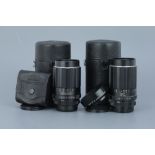 Two Pentax Takumar Telephoto Lenses,