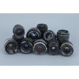 A Selection of M42 Mount Lenses,