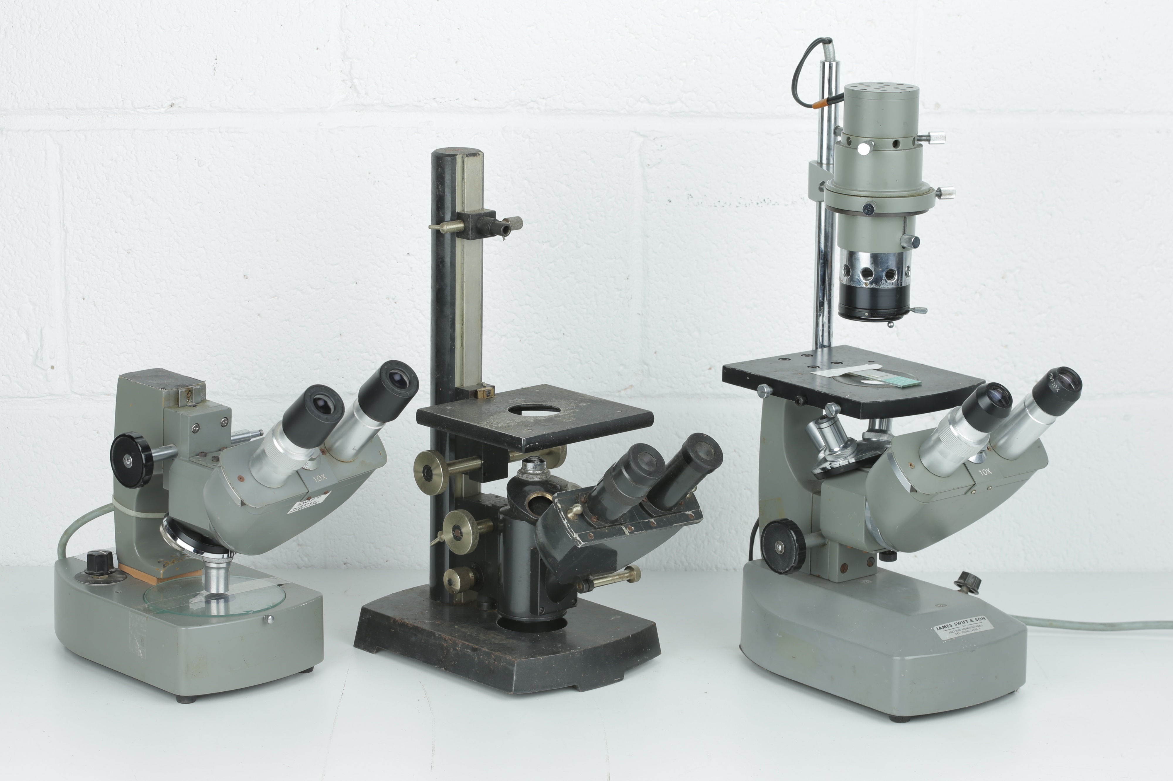Collection of Three Microscopes,