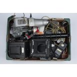 A Selection of Various Cameras, Parts & Accessories,