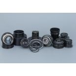 A Selection of Various Enlarger Lenses,