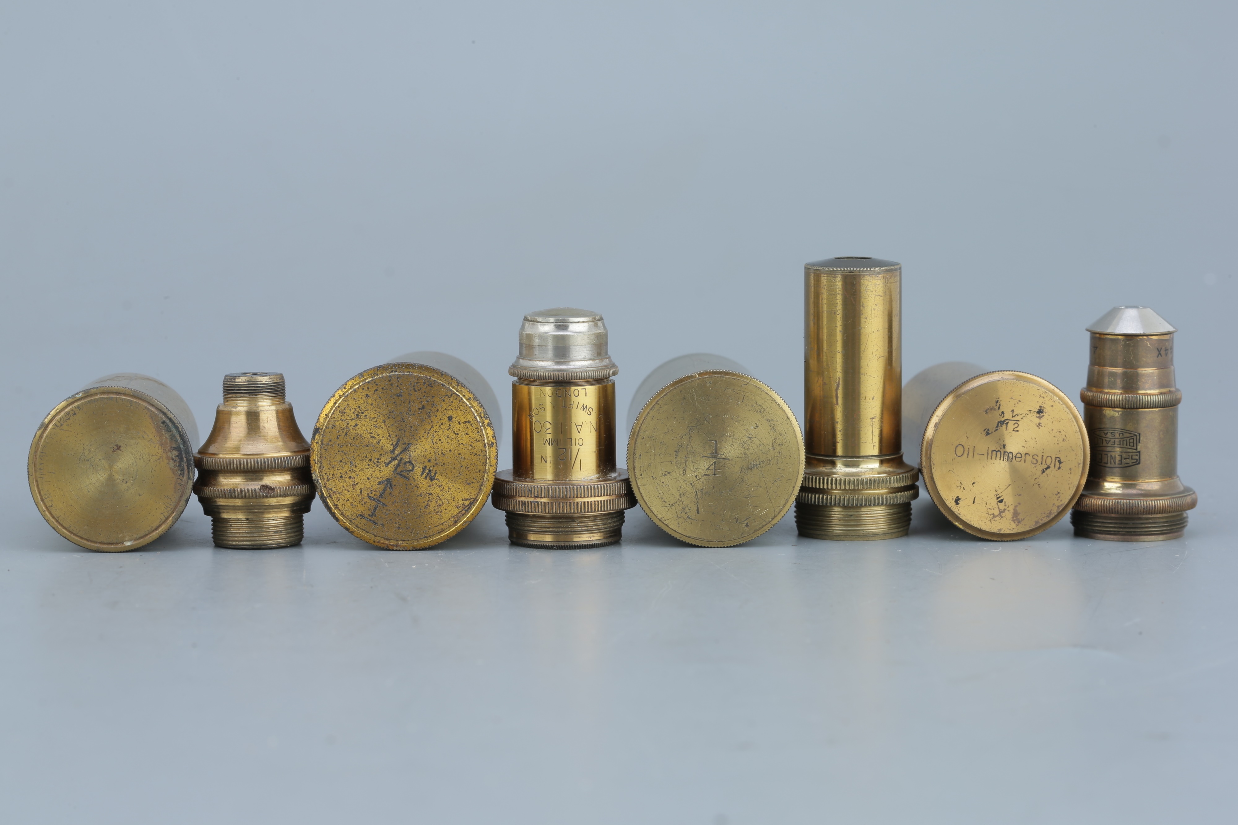 A Collection of Brass Microscope Objectives, - Image 6 of 6