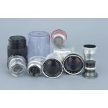A Selection of Various Camera Lenses,