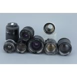 A Selection of Camera Lenses,