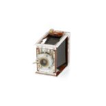 A Shew & Co. Xit Aluminium Mahogany Strut Camera,