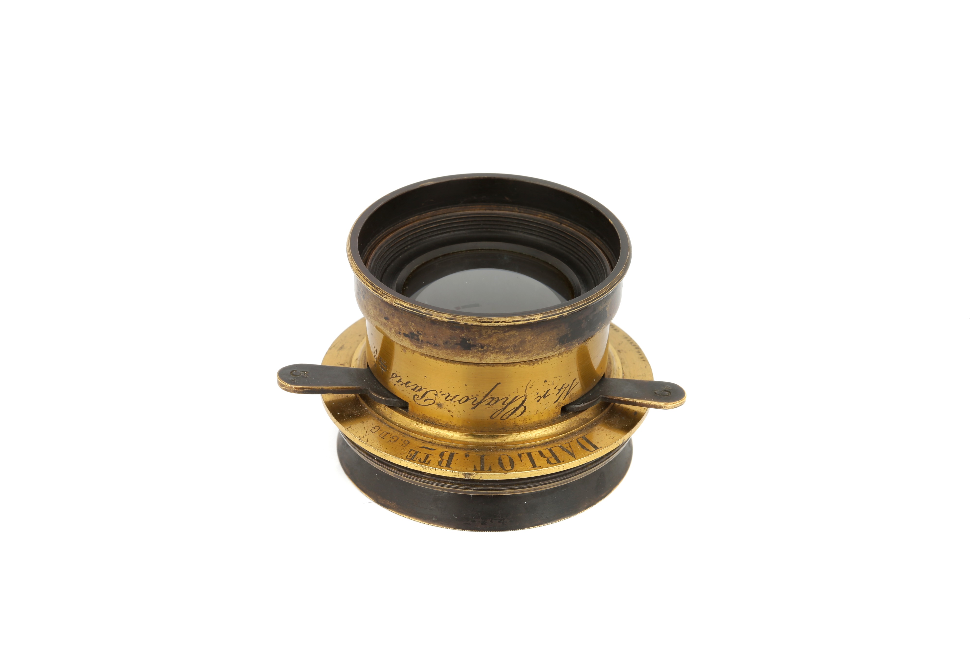 A Darlot Hémisphérique Wide Angle Brass Lens, - Image 2 of 4