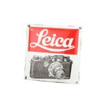 A Leica Advertising Dispaly Sign, 39.5cm x 39.5cm