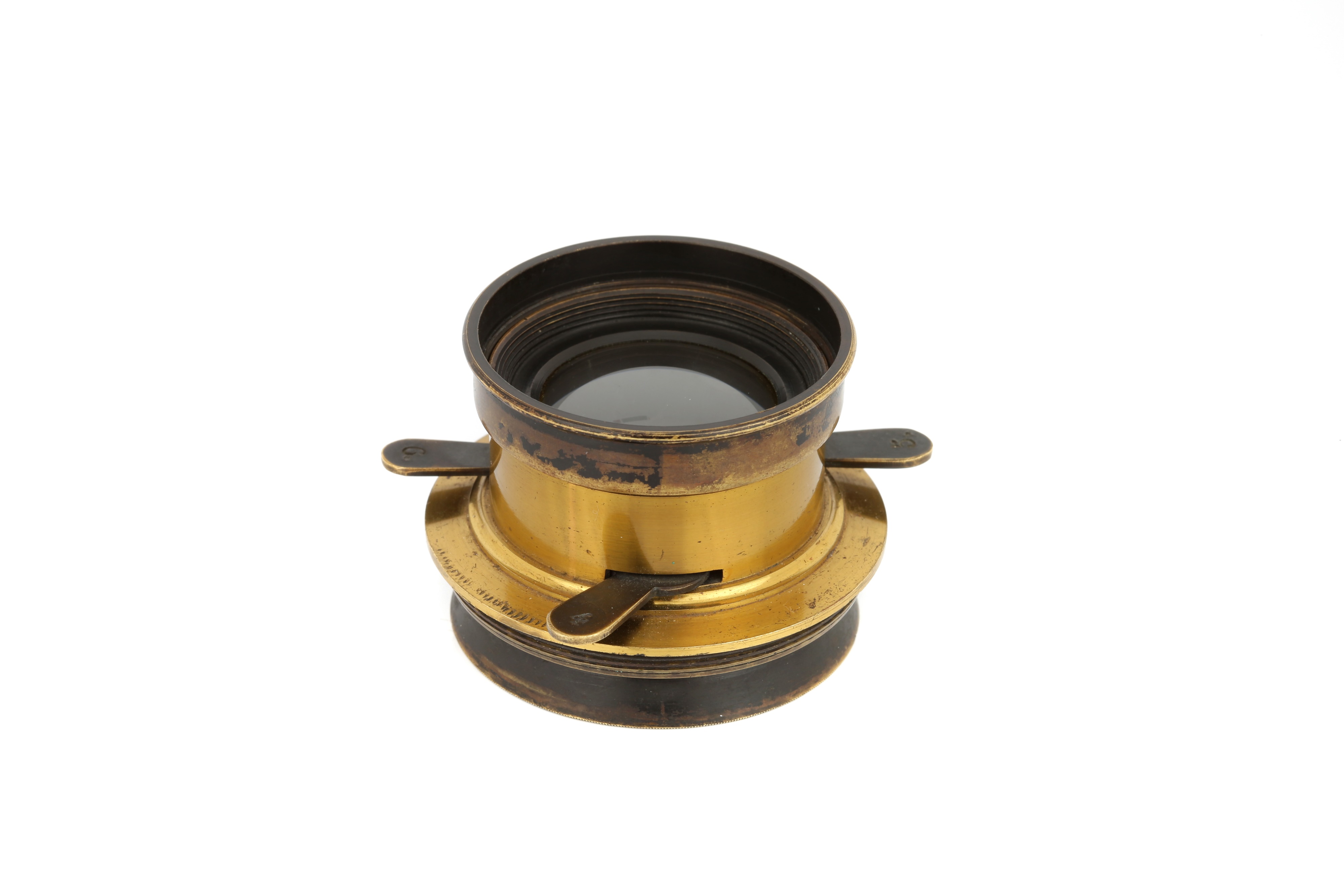 A Darlot Hémisphérique Wide Angle Brass Lens, - Image 3 of 4