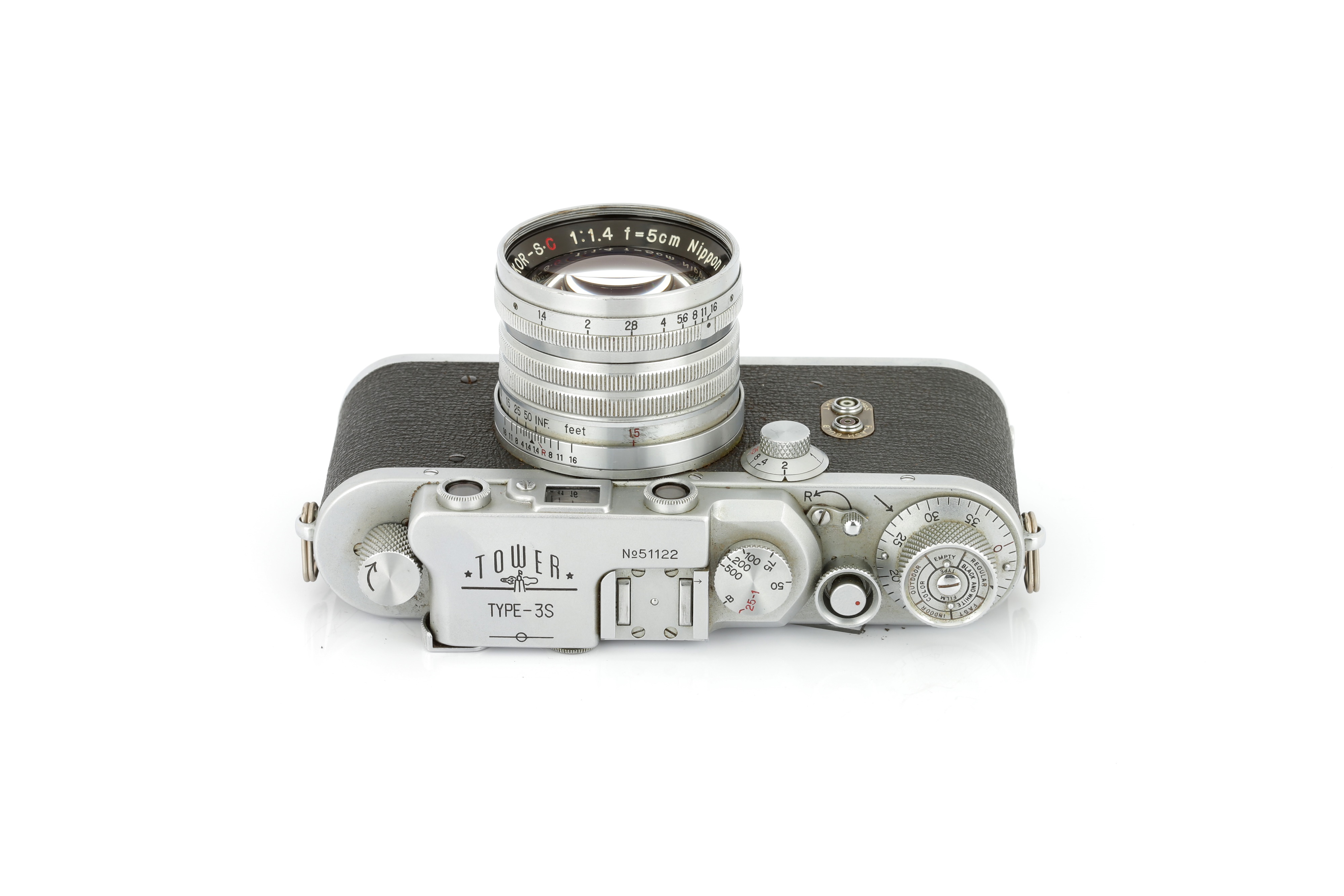 A Nicca Co. Tower Type -3S Rangefinder Camera, - Image 3 of 4